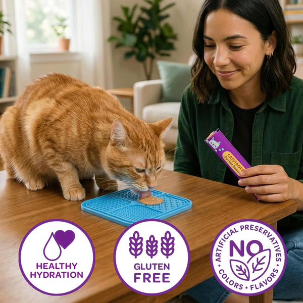 Catstages Purrfect Squeeze Lickable Wet Cat Treats, Creamy Purée Treat & Topper, Made with Real Chicken, Clean Ingredients, No Artificial Preservatives, 0.5 Oz Tubes, 50-Count, 4-Flavor Variety Pack4