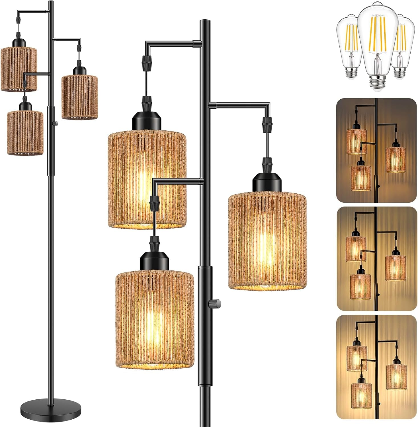 72-boho-rattan-tree-floor-lamp-tall-dimmable-industrial-standing-lamp-corner-decor-accent-lighting-for-living-room-bedroom-dining-room-nursery-cafe-3-x-800lm-bulbs-included-black
