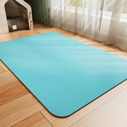 Hotlive Dog Food Mat - Absorbent Cat Mat for Food and Water, No Stains Pet Feeding Bowl Mat, Easy to Clean Pet Placemats, Quick Dry Dog Water Dispenser Mat for Messy Drinkers | Dark Grey 12"X 19"15