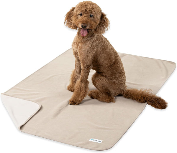 Petami Waterproof Dog Blanket for Couch, Pee Proof Reversible Cat Blanket for Sofa Bed Furniture Protector, Soft Fleece Washable Pet Throw for Dogs Cats Puppies Kittens, 40X60 Black Gray16