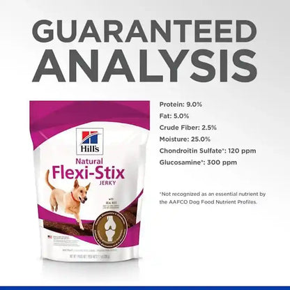 Hill'S Natural Flexi-Stix Dog Treats, Beef Jerky | #1 Veterinarian Recommended, 7.1 Oz. Bag7