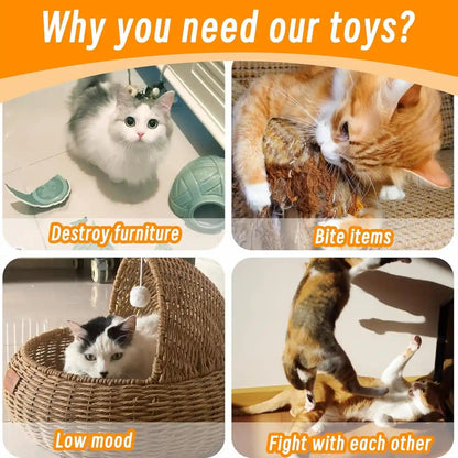 Seyezo Catnip Toys for Indoor Cats, 5 Pack Cat Toys for Cats, Fluffy Catnip Toys for Chewing Playing, Interactive Kitten Toys, Catnip Filled Kitty Chew Teething Toys, Cat Chew Toys, Vegetable,5 Pcs5