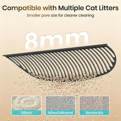 Invengo Automatic Self-Cleaning Cat Litter Box, Open Top Design with Safety Sensors and Anti-Pinch Protection, Smart Automatic Litter Box for Small & Medium Cats and Multi-Cat Homes, Charcoal Grey7