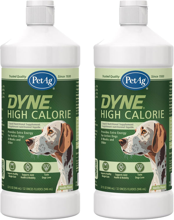 Petag Dyne High Calorie Liquid Nutritional Supplement for Dogs & Puppies 8 Weeks and Older - 32 Oz - Supports Performance and Endurance - Sweet Vanilla Flavor7