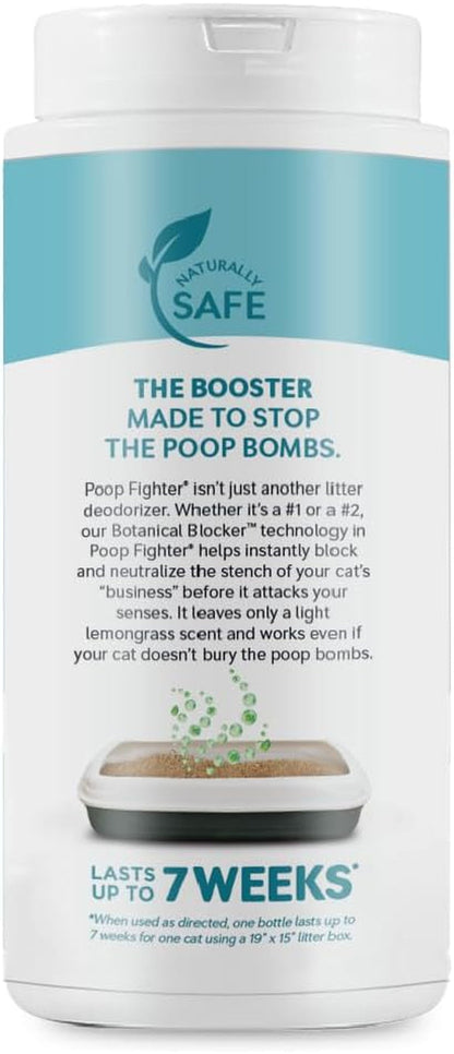 World'S Best Cat Litter, Boosters Poop Fighter Additive, 18 Oz Canister2