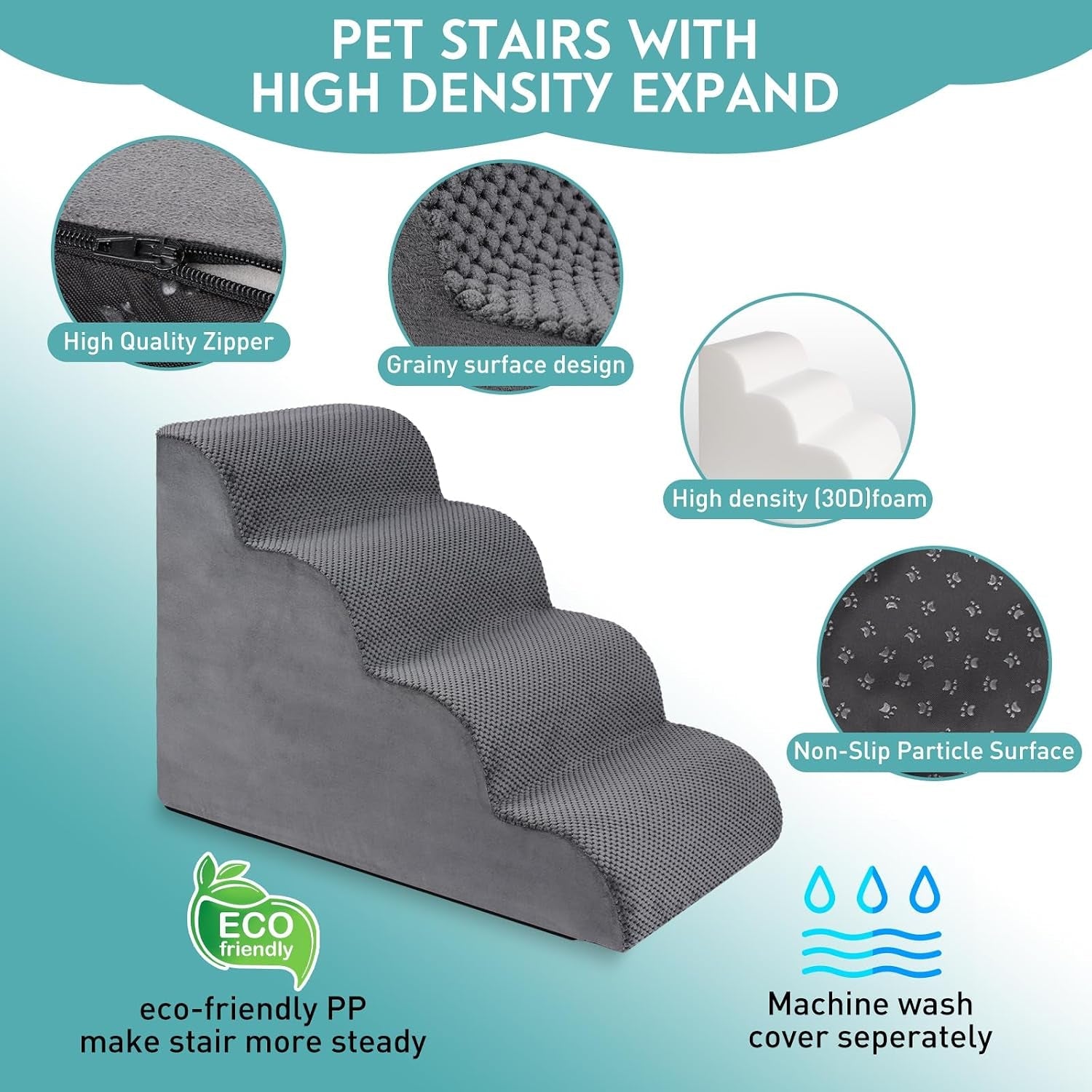 dog-stairs-for-small-dogs-19-7-h-pet-stairs-4-steps-ramp-for-puppy-older-cat-stairs-with-whole-30d-high-density-foam-corduroy-fabric-non-slip-bottom-dog-steps-for-bed-and-couch-grey-4-step
