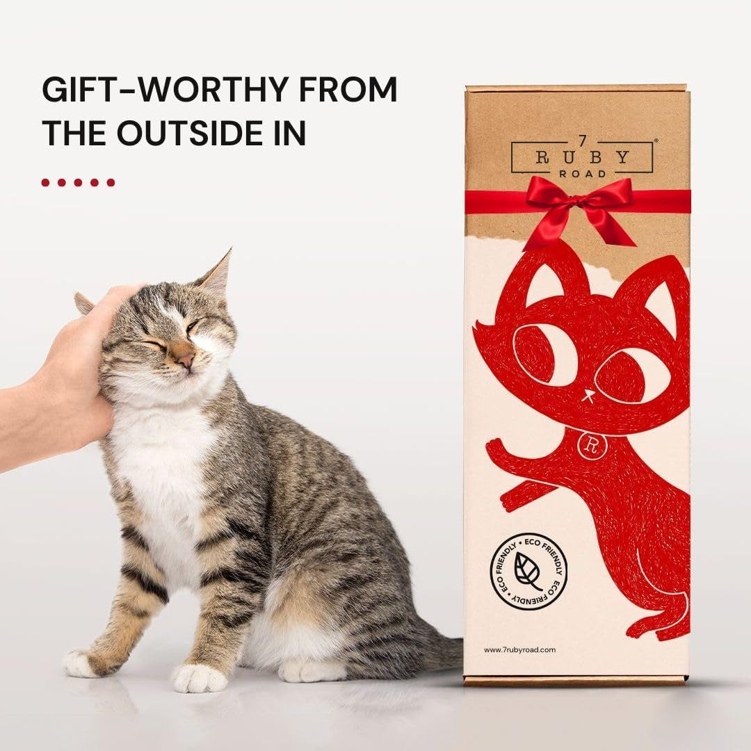 7-ruby-road-wall-mounted-cat-scratcher-replaceable-sisal-scratching-post-for-indoor-cats-large-breeds-29-5-tall-solid-pine-with-natural-woven-sisal-no-glue-or-staples-easy-wall-mount