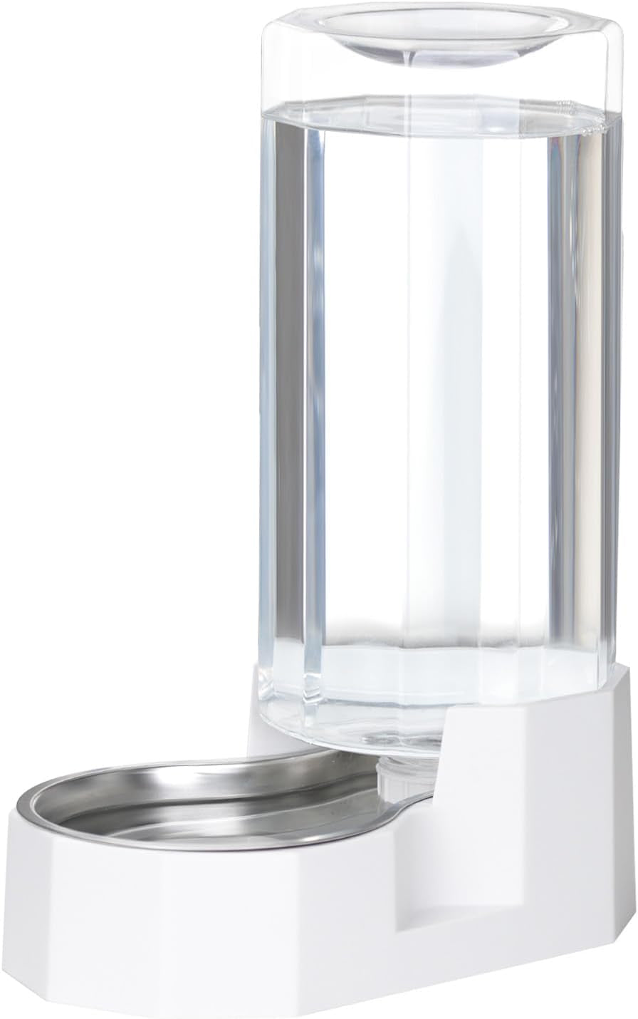 sfozstra-5l-cat-gravity-water-bowl-dispenser-stainless-steel-bowl-no-power-needed-no-filter-required-spill-proof-design-easy-cleaning-cats-small-dogs-home-crate-area-travel