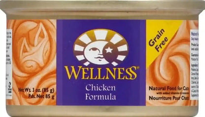 Wellness Complete Health Pate Adult Canned Wet Cat Food, Natural, Protein Rich, Grain Free, Chicken Entrée Recipe, 3 Oz, Pack of 24 Cans4