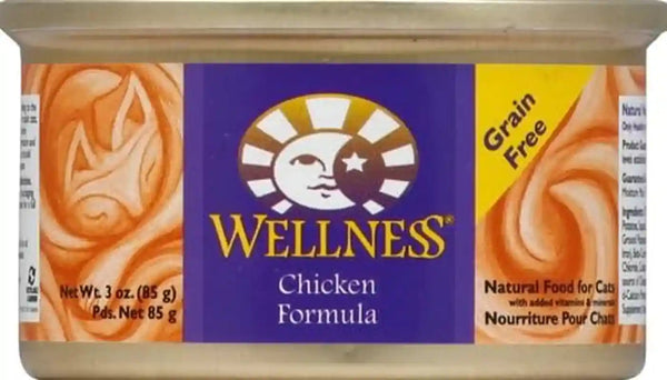 Wellness Complete Health Pate Adult Canned Wet Cat Food, Natural, Protein Rich, Grain Free, Chicken Entrée Recipe, 3 Oz, Pack of 24 Cans4