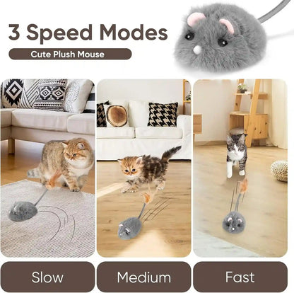 Pawingcat Remote Control Cat Toy Rechargeable Cat Mouse Toy Automatic Interactive Cat Toys for Indoor Cats Toy with 3-Speed Adjustment and 4 Directions2