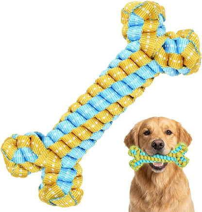 Durable Dog Tug Toy for Multiple Dogs - 3-Way Tug of War Dog Toy, Dog Chew Toy Promotes Dental Health, Interactive Dog Toys for Reducing Boredom17