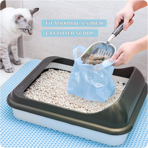 110 Count Biodegradable Poop Bags and 120 Count 15 Liters Cat Litter Bags, Durable Cat Litter Bags for Poop with Handles, Scented Poop Bags for Litter Box, Leakproof Cat Waste Bags9