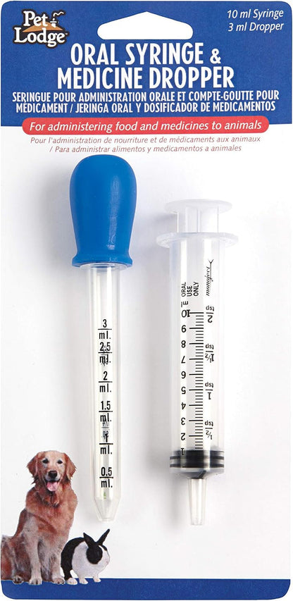 Pet Lodge Oral Syringe & Medicine Dropper for Animals Administer Food & Medicine to Your Pet (Item No. 171601)1