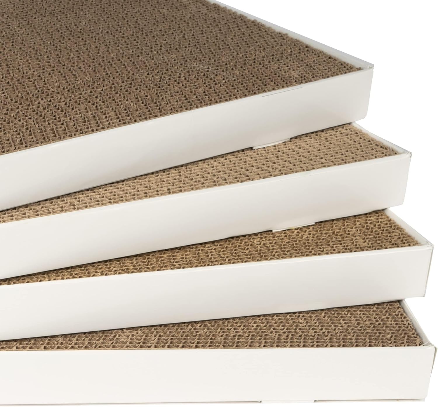 amazon-basics-corrugated-cardboard-cat-scratcher-scratching-board-reversible-17-4-x-10-white-4-pack