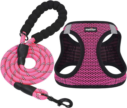 Dog Harness Step-In Breathable Puppy Cat Dog Vest Harnesses for Small Medium Dogs11