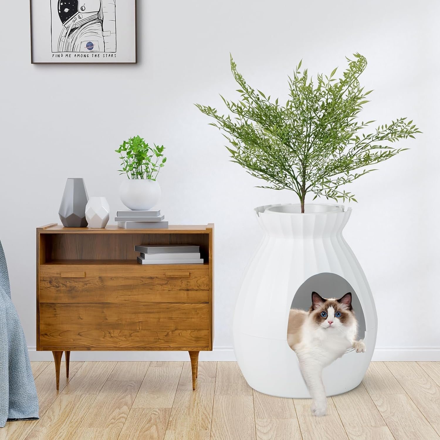 giantex-cat-litter-box-plant-hidden-litter-box-furniture-with-electronic-odor-removal-system-detachable-door-curtain-scoop-cat-litter-box-enclosure-planter-home-decor-easy-to-clean-white