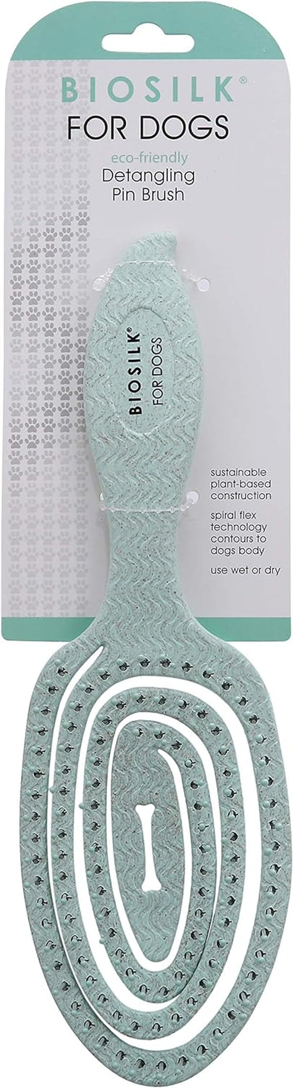Biosilk for Pets Eco Friendly Detangling Pin Brush for Dogs, Gentle Dog Grooming Brush Designed to Help Remove Knots and Tangles and Support Healthy Coats for All Dogs | Gentle Grooming Brush Removes Knots and Tangles; Supports Healthy Coats for All Dog Breeds2