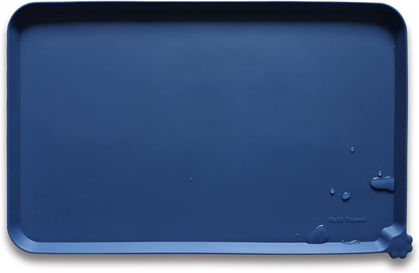 Hoki Found -Waterproof Pet Feeding Mats with High Lips - Multiple Size and Colors for Dogs, Cats & Others-G33