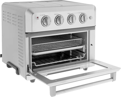 Convection Toaster Oven Airfryer Combo, 6-In-1 1800 Watts, XL Capacity Convection Oven with 60-Minute Timer/Auto-Off for Toast, Bake or Broil, Stainless Steel, CTOA-1222