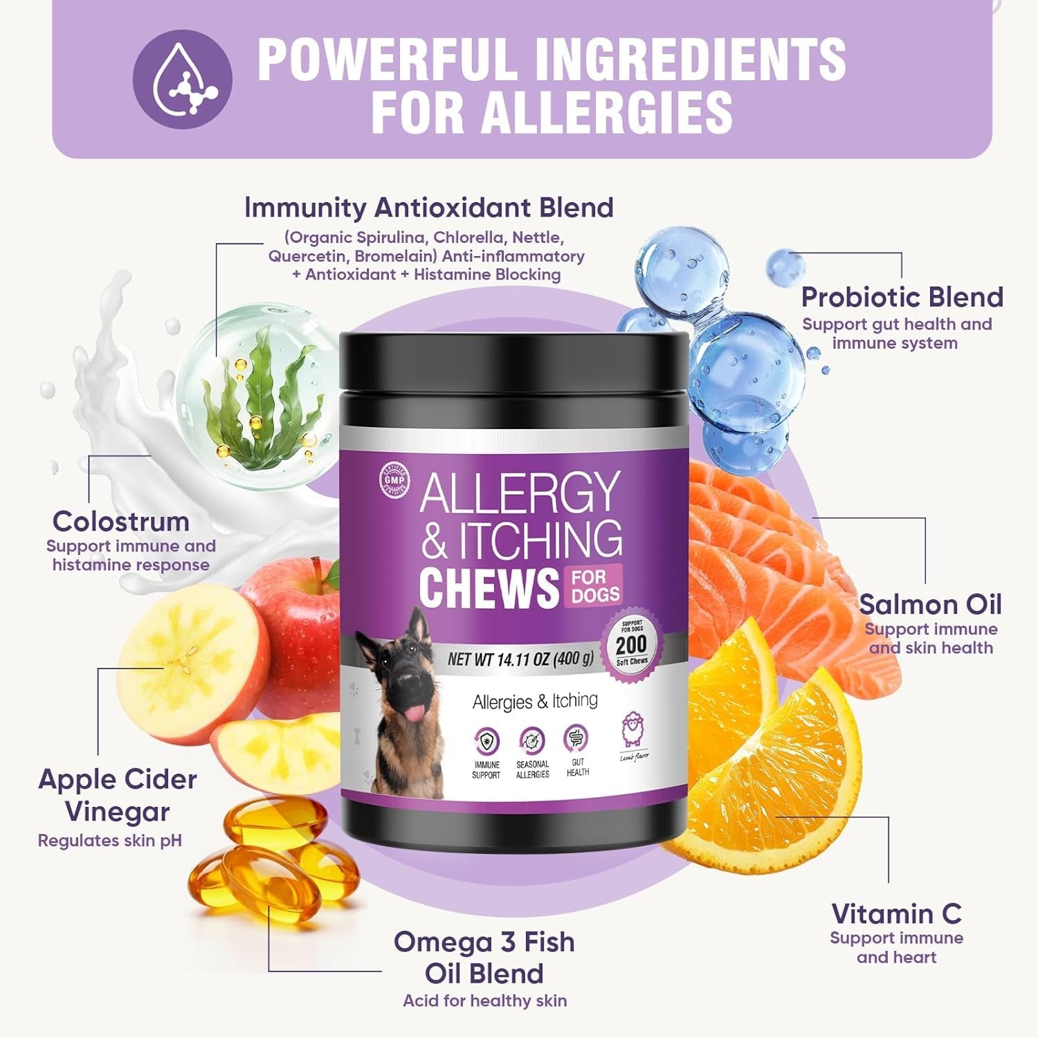 dog-allergy-chews-200ct-dog-allergy-and-itching-skin-relief-anti-itch-aller-immune-bites-for-dogs-licking-paws-treatment-relief-itchy-chew-probiotics-vitamins-for-skin-and-coat-allergies-lamb-probiotics-vitamins-bites-for-dogs-licking-paws-anti-itch-treatments-to-soothe-allergies-support-healthy-coat-health