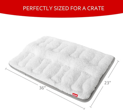 Dog Bed Crate Mat(36" X 23"), Soft Plush Dog Bed Pad Machine Washable Crate Pad, Dog Sleeping Mat with anti Slip Bottom | Machine Washable Crate Pad, Dog Sleeping Mat with anti Slip Bottom4