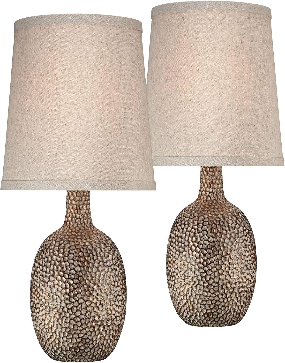chalane-23-1-2-high-table-lamps-set-of-2-hammered-bronze-brown-farmhouse-natural-textured-rustic-antique-bedroom-living-room-house-bedside-nightstand-office-home-family-linen-shade