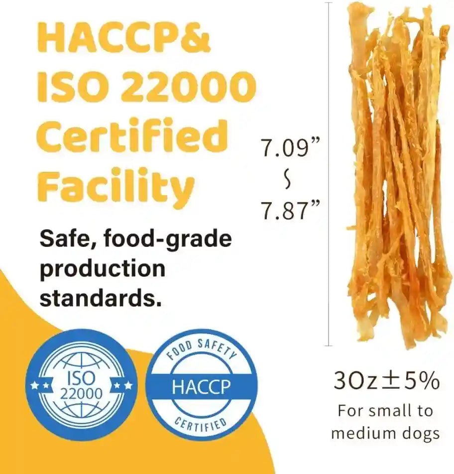 ipaw-turkey-tendon-for-dogs-all-natural-human-grade-puppy-chew-strips-single-protein-hypoallergenic-grain-free-rawhide-alternative-dog-treats-us-sourced-turkey
