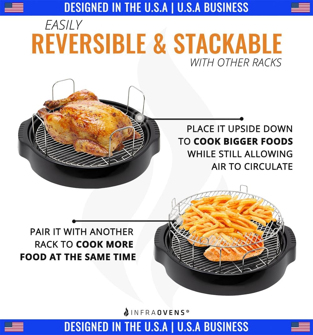 4-inch-stainless-steel-grill-rack-compatible-with-nuwave®-oven-pro-primo-nutrichef-black-decker-reversible-grate-accessory-for-cooking-baking-cooling-in-infrared-kitchen-convection-toaster-oven