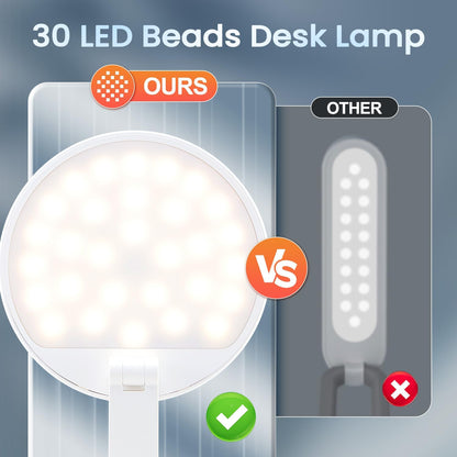 Rechargeable Table Lamp, 3600Mah Battery Operated Lamp Dorm Lamp | Cordless Lamp,10 Brightness,Portable,Small Size,Foldable,6-288H Endurance,Touch Control, Reading,Travel,Office,Nail,Emergency8