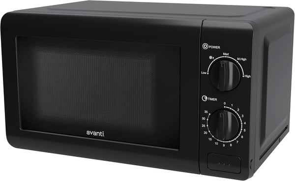 Microwave Oven 700-Watts Compact Mechanical with 5 Power Settings, Defrost, Full Range Temperature Control and Removable Glass Turntable, 0.7-Cu.Ft., Black4