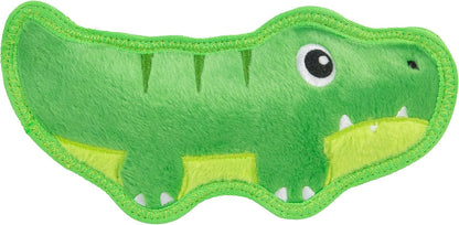 Outward Hound Tough Skinz Durable Squeaky Dog Toy with Two Tough Layers, Avocado, Green, Medium14