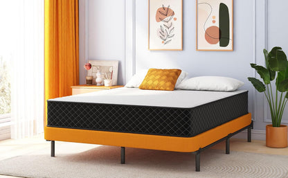 Double Mattress,12 Inch Full Size Hybrid Mattresses, Full Bed Matress in a Box, Pressure Relief & Fiberglass Free, Firm Mattress Double Size | Medium Firm, Fiberglass Free, Certipur-Us Certified, Pressure Relief, Motion Isolation, Individually Pocketed Springs5