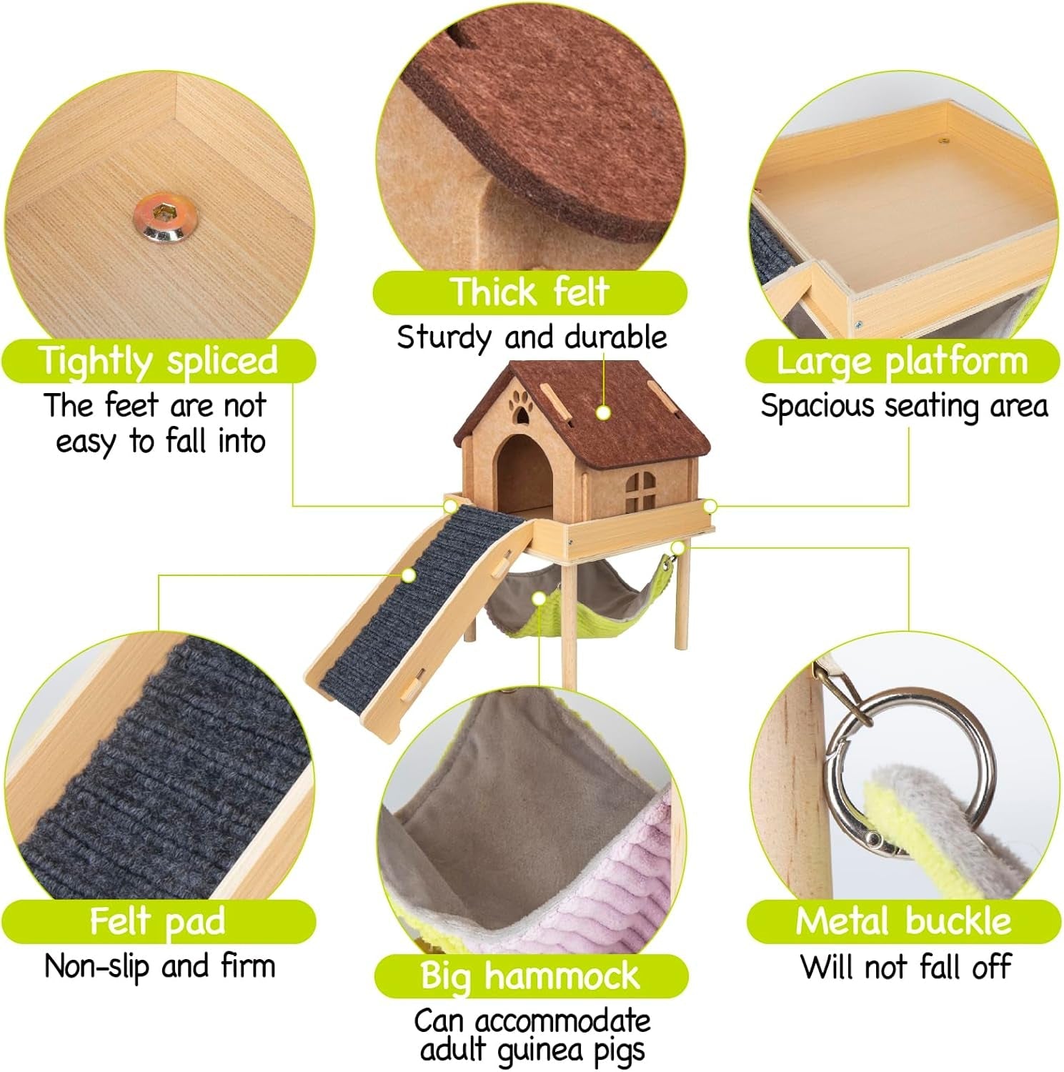 besnew-3-in-1-enlarged-guinea-pig-hammock-wooden-guinea-pig-hideout-with-house-platform-stairs-small-animal-toys-for-hiding-sleeping-activities