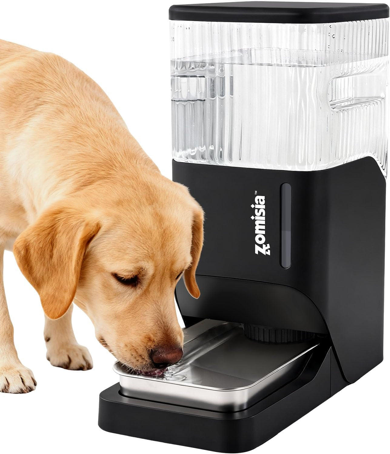 zomisia-automatic-dog-water-dispenser-8l-with-stainless-steel-bowl-gravity-large-capacity-water-bowl-for-dogs-2-gallon-pet-waterer-100-bpa-free-black