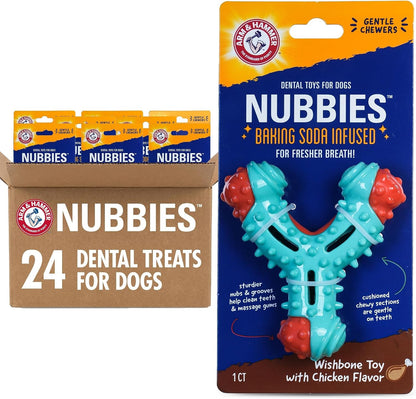 Arm and Hammer Nubbies T-Bone Dental Dog Chew Toy with Peanut Butter Flavor, TPR Nubs Clean Teeth and Gums, Durable Nylon Chew for Aggressive Chewers, Helps Reduce Plaque and Tartar16
