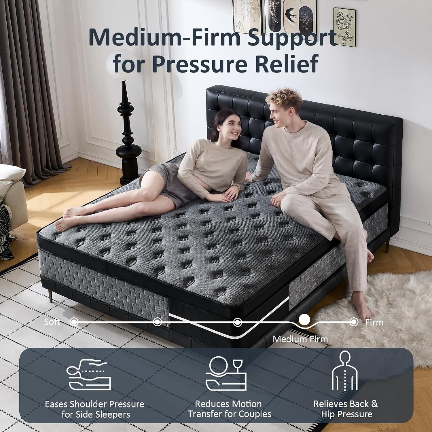 queen-size-mattress-12-inch-hybrid-mattress-in-a-box-individually-pocket-springs-medium-firm-feel-for-pressure-relief-breathable-comfort-certipur-us-certified