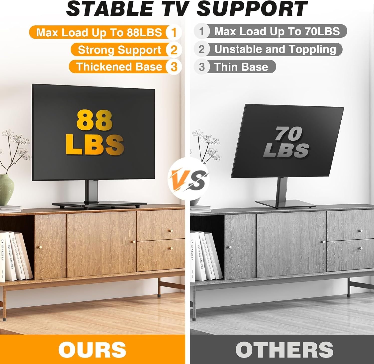 universal-swivel-tv-stand-for-27-60-inch-curved-flat-screen-tvs-table-top-tv-base-replacement-holds-up-to-88-lbs-height-adjustable-tv-stand-mount-with-tempered-glass-base-max-vesa-400x400mm-height-adjustable-table-top-tv-base-replacement-holds-88lbs-tempered-glass-base-max-vesa-400x400mm