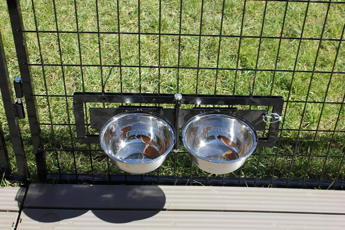 dog-feeding-watering-swivel-bowl-bracket-metal-bowls