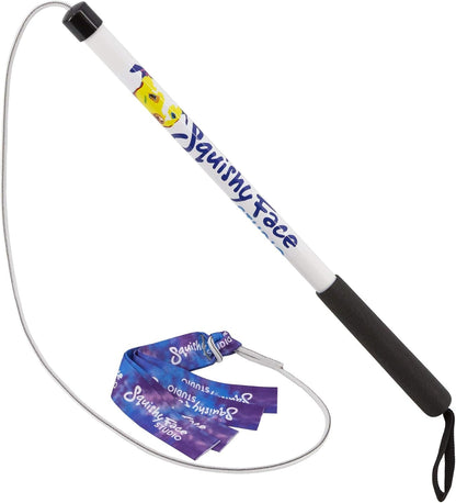 Squishy Face Studio Flirt Pole V2, Purple/Blue Tie Dye, Regular 36" | with Lure, Durable Dog Toy, Fun Obedience Training & Exercise, All Breed Sizes4