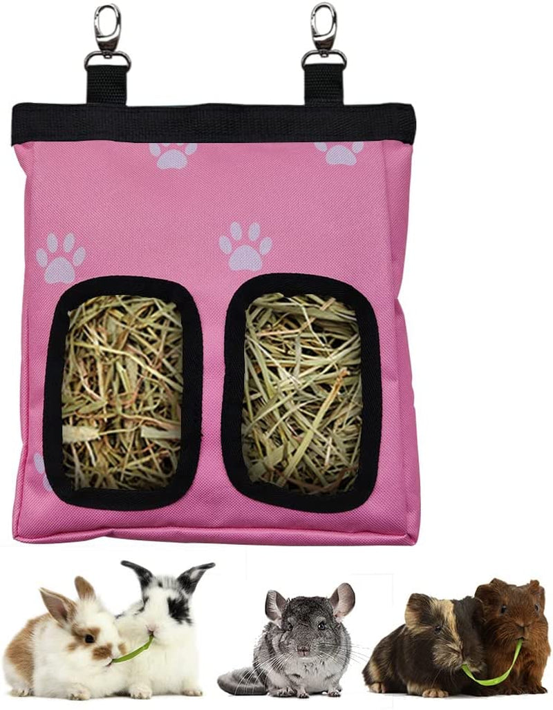rioussi-guinea-pig-hay-feeder-hanging-rabbit-hay-feeder-bag-blueflower-upgraded-double-layer-fabric-bite-resistant-cleaner-hay-less-mess-small-animal-hay-holder-for-bunnies-chinchillas
