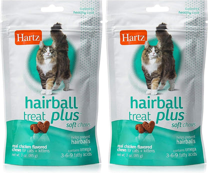 Hartz Hairball Remedy plus Chicken Flavored Soft Chews for Cats and Kittens7