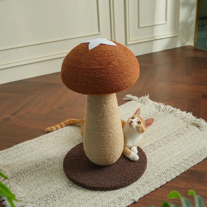 Mushroom Cat Scratching Post - Unique Design, Sisal-Wrapped, Ideal for Medium and Small Cat, Cat Scratcher Cute with 100% Sisal Covered Scratching Post8