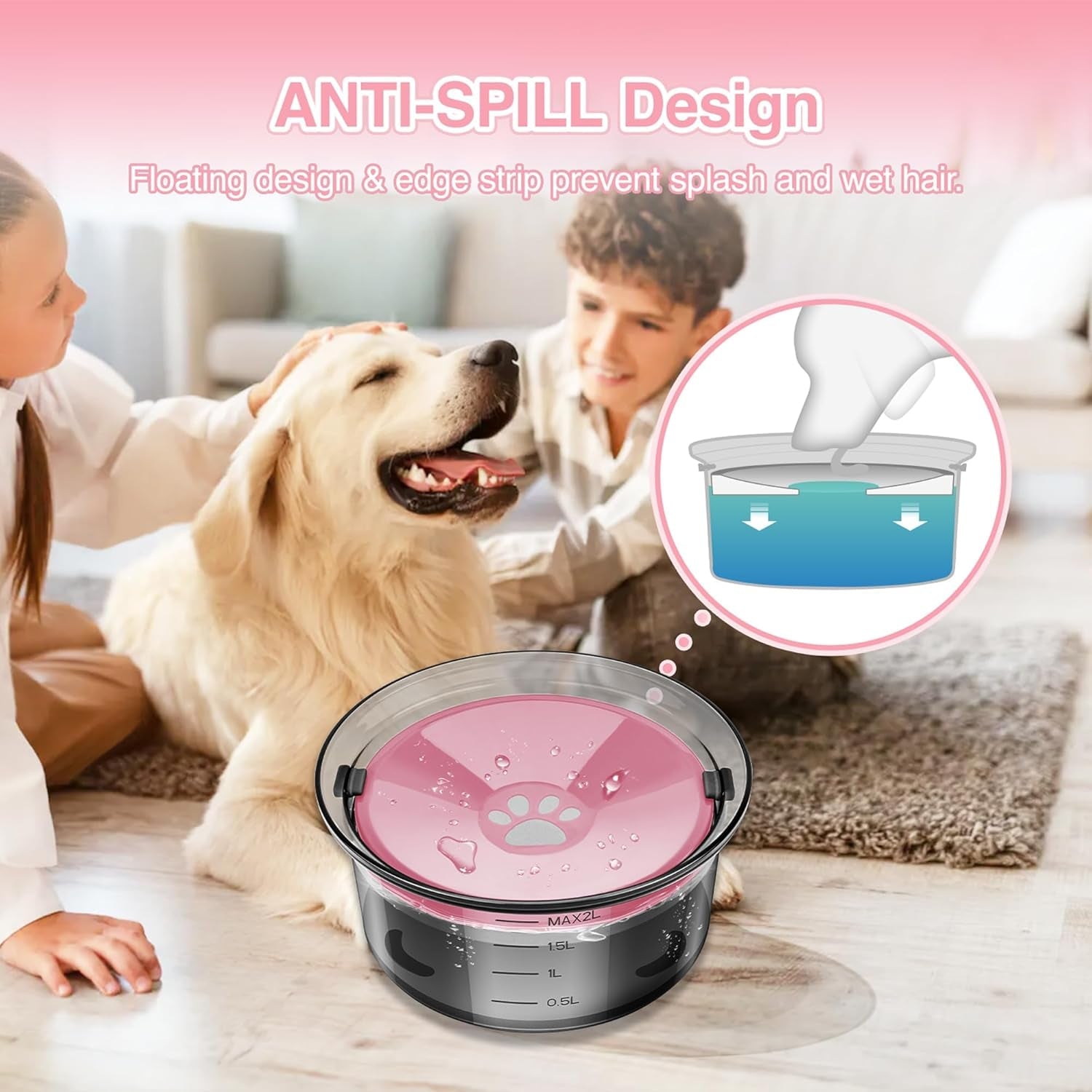 2l-dog-water-bowl-no-spill-70oz-large-spill-proof-dog-water-bowl-reduce-refill-slow-drinking-water-bowl-anti-splash-no-mess-pet-water-bowl-for-vehicle-outdoor-indoor-pink