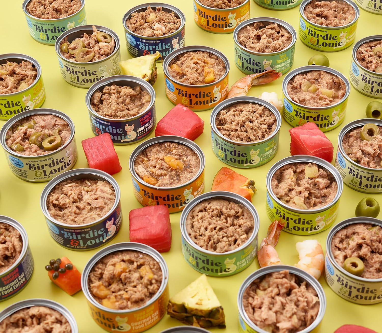 birdie-louie-wet-cat-food-variety-pack-of-tuna-flavors-6-cans-of-5-different-tuna-flavors-all-natural-ingredients-grain-free-3-oz-cans-bulk-case-of-30-cans