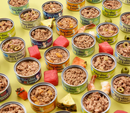 Birdie & Louie Wet Cat Food Variety Pack of Tuna Flavors | 6 Cans of 5 Different Tuna Flavors | All Natural Ingredients, Grain Free | 3 Oz Cans, Bulk Case of 30 Cans2