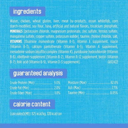 Purina Friskies Shreds with Ocean Whitefish and Tuna in Sauce Wet Cat Food - (Pack of 24) 5.5 Oz. Cans7