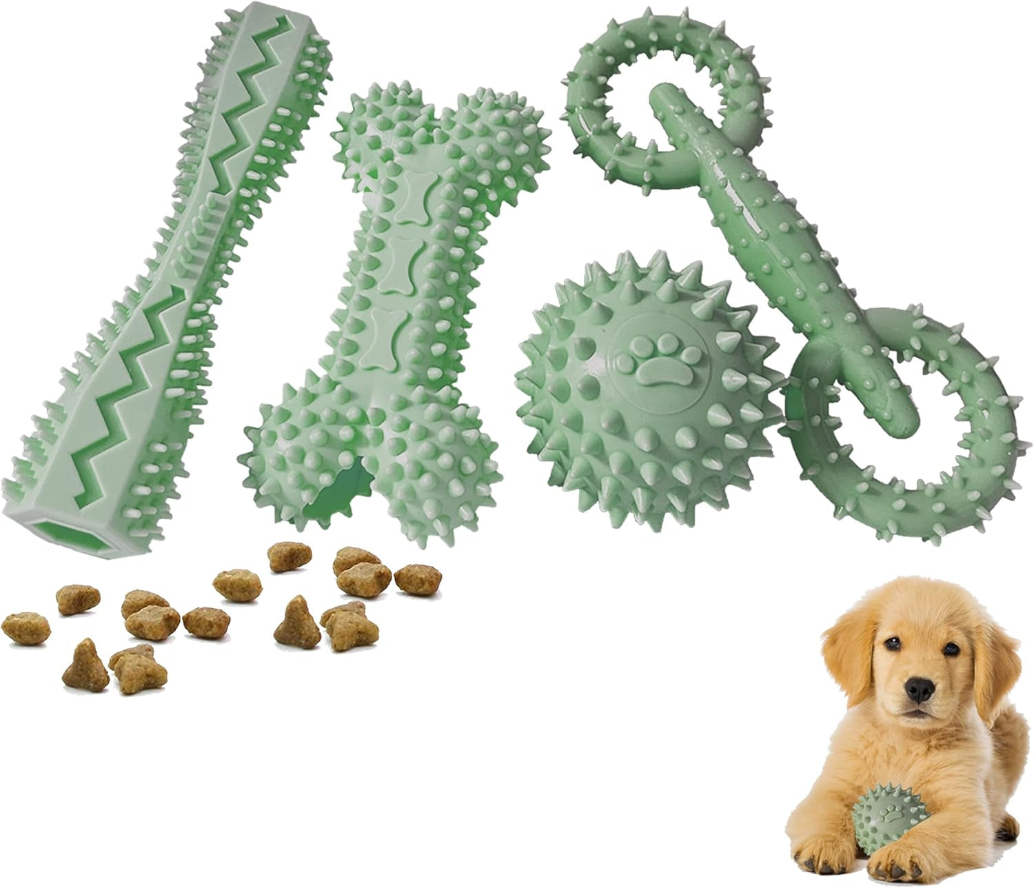 4-pack-puppy-teething-toys-chew-toys-for-0-6-month-puppies-blue-small-medium-dogs-durable-interactive-food-dispensing-bone-ball-donut-dog-boy