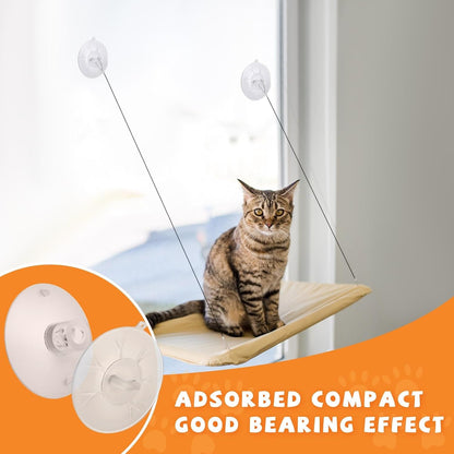 4 Pieces Cat Window Perch Suction Cup, Powerful Cat Window Bed Seat Replacement Suction Cup, Clear PVC Sucker Pads, 2 Styles3