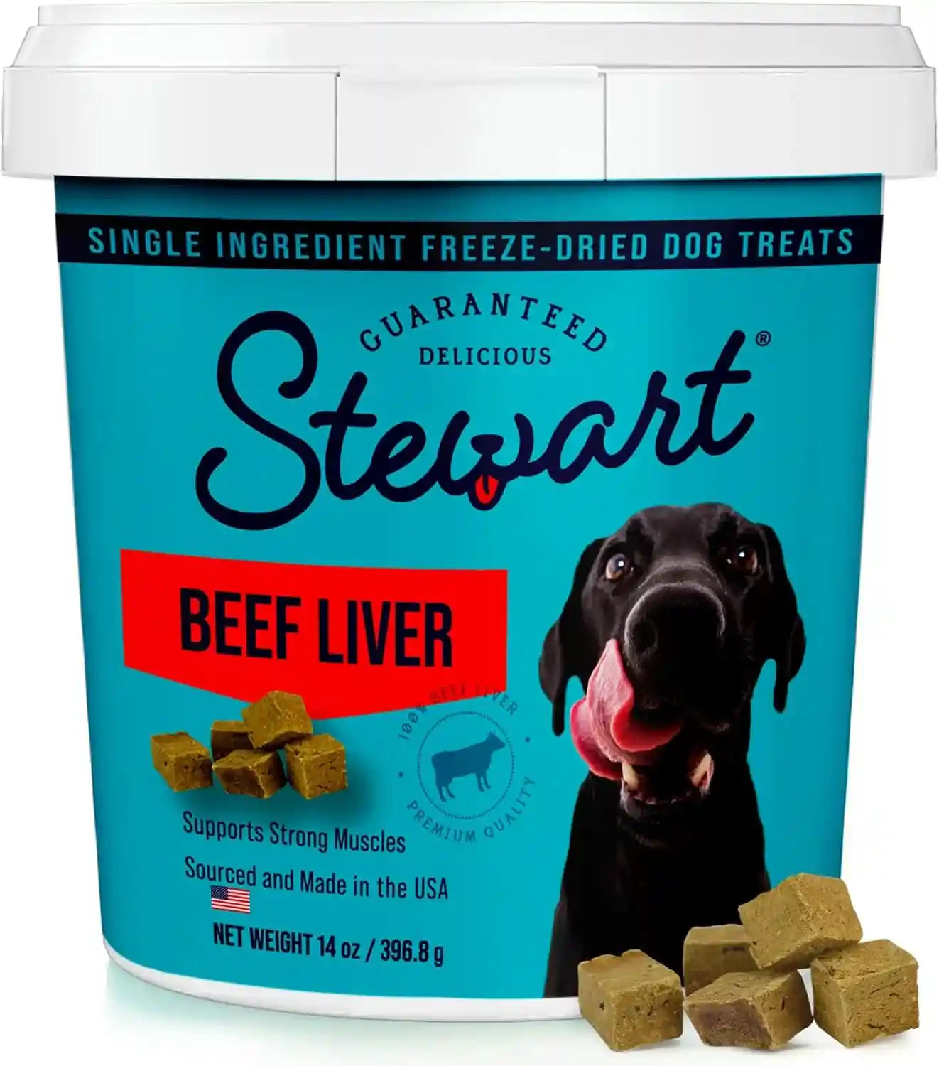 stewart-freeze-dried-dog-treats-100-beef-liver-21-oz-tub-premium-quality-raw-protein-single-ingredient-high-protein-training-treats-food-topper-no-refrigeration-cat-friendly